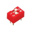 Dip Switch 2 Positions Gold Plated Contacts Top Actuated