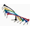 6 wires 6.35mm 1/4" Right Angled Plug Mono Patch Cable 20cm
